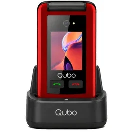Qubo x-247rdc Teléfono móvil 4G para personas mayores Rojo